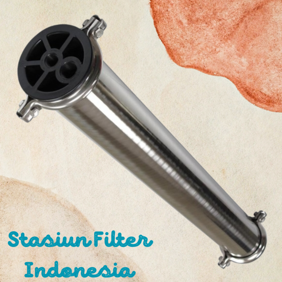 Stainless Steel (SS304, SS316) membrane Pressure Vessel Stasiun Filter Indonesia