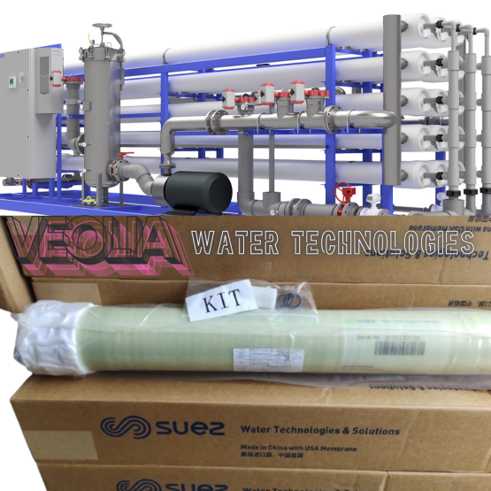 Veolia AE‑440 RO Membrane adalah bagian dari AE Series dari Veolia (dulunya Suez), dirancang khusus untuk desalinasi air laut dengan penolakan garam tinggi dan efisiensi energi yang lebih baik dibandingkan membran seawater konvensional.