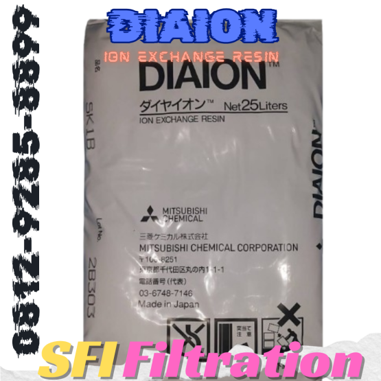 Mitsubishi Diaion hadir sebagai solusi unggulan dalam proses pemurnian air karena keunggulan teknis berikut: Kemampuan selektif tinggi dalam menukar ion kalsium, magnesium, sulfat, nitrat, dan ion lainnya. Cocok untuk berbagai aplikasi, seperti pelunakan air (water softening), demineralisasi, deionisasi, dan pemurnian air ultrapure. Efisiensi regenerasi tinggi, sehingga mengurangi konsumsi bahan kimia dan biaya operasional. Stabilitas kimia dan mekanik tinggi, membuatnya tahan lama dan cocok untuk penggunaan jangka panjang.