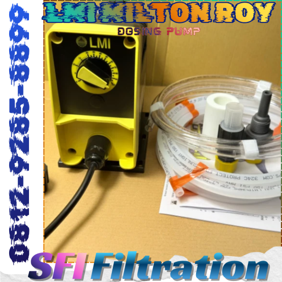 LMI (Liquid Metronics Incorporated) Milton Roy Dosing Pump adalah pompa tipe metering pump yang berfungsi untuk menginjeksikan cairan kimia dalam jumlah tertentu secara akurat dan berulang-ulang sesuai dengan kebutuhan proses. Pompa ini bekerja dengan prinsip reciprocating (bolak-balik) menggunakan diafragma atau piston yang digerakkan secara mekanis atau elektromagnetik (solenoid).