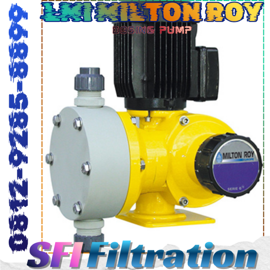 LMI Milton Roy GM0025 adalah pompa metering jenis diafragma mekanik yang dirancang untuk aplikasi dosing industri berskala menengah. Dengan kapasitas aliran hingga ± 25 L/jam dan tekanan kerja maksimum sekitar 12 bar, pompa ini mampu menangani injeksi bahan kimia secara konsisten di lingkungan dengan tekanan balik atau jalur injeksi yang panjang.