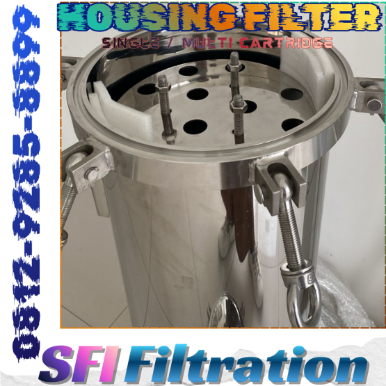 Dapatkan Housing Filter Cartridge industri berkualitas dari SFI Filtration. Tersedia SS304, SS316L, FRP, PP, PVC. Cocok untuk RO System, Boiler, Utility Water. Pengiriman cepat seluruh Indonesia.