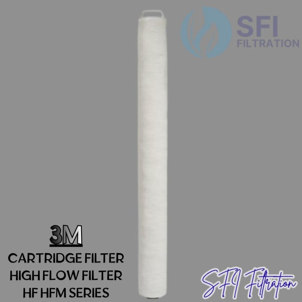 Jual 3M High Flow HF & HFM Filter Cartridge untuk industrial water, RO prefiltration, oil & gas, chemical dan food beverage. Flow hingga 500 GPM.